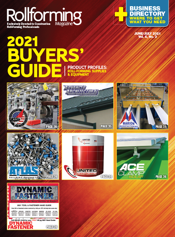 Rollforming Buyers’ Guide: Ultimate Source for Products and Services in the Roll-forming Industry