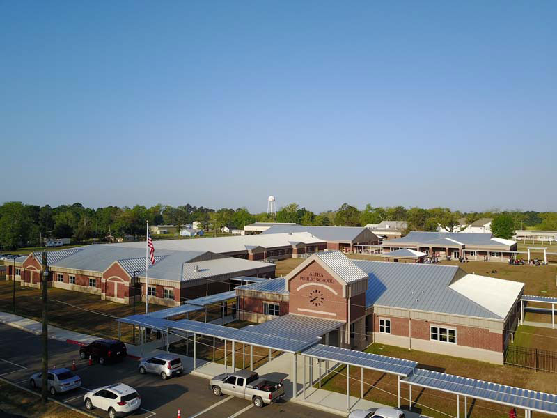 Metal Roof of School Florida