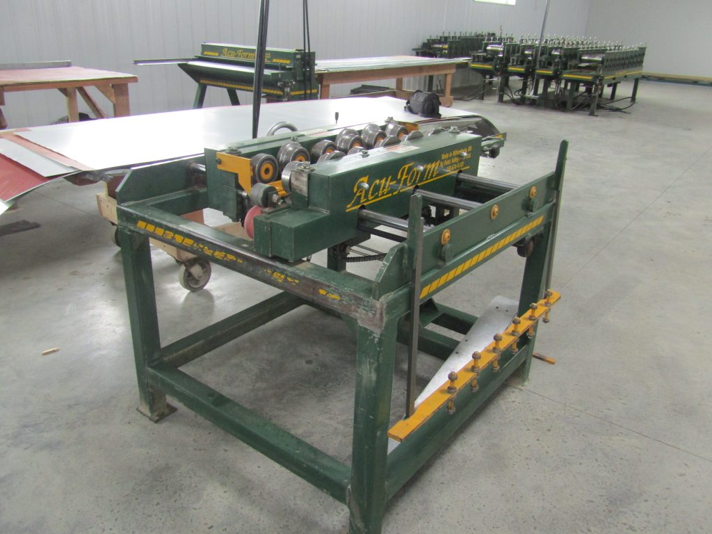 Roll forming machine at company