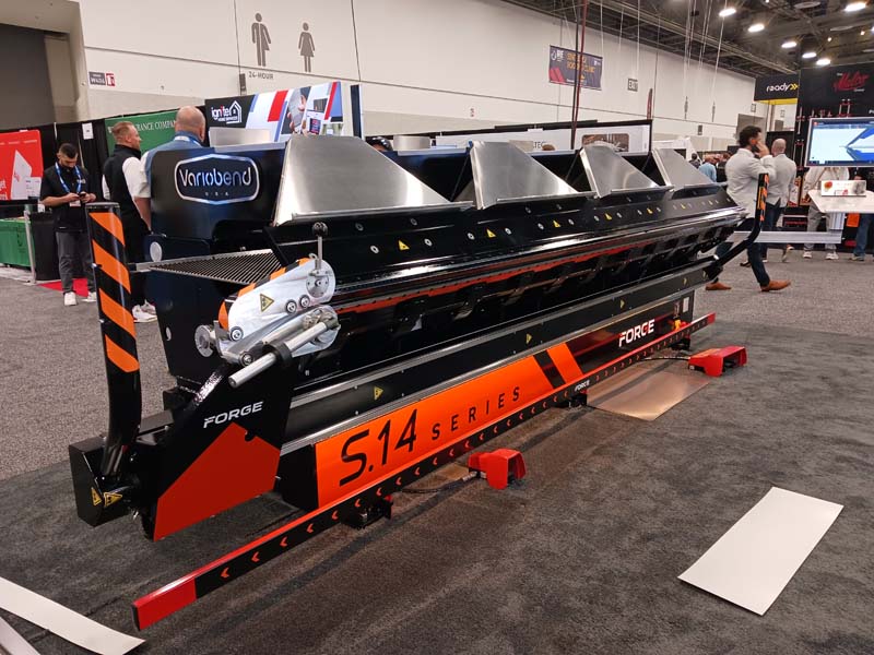 A prototype color scheme of the Variobend long folder from Forge (formerly Hershey’s Metal Meister).
