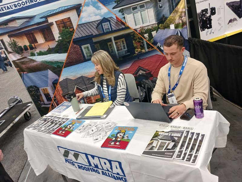 The Metal Roofing Alliance distributed the “Residential Metal Roofing Buyer’s Guide” and “Max Builds a Metal Roof.” The Max Builds children’s books have been well received by industry professionals.