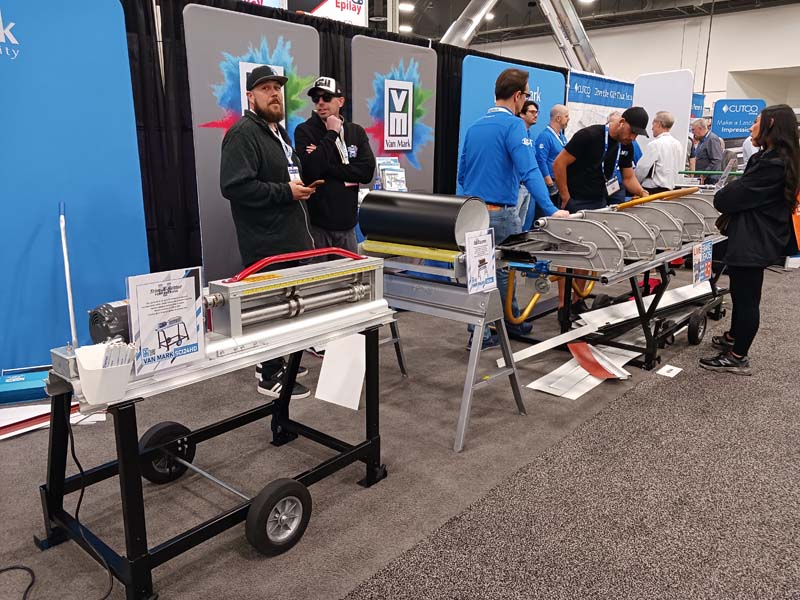 Farmington Hills, Michigan’s, Van Mark made the trip to Nevada to exhibit and demonstrate its manual trim brakes and other equipment.