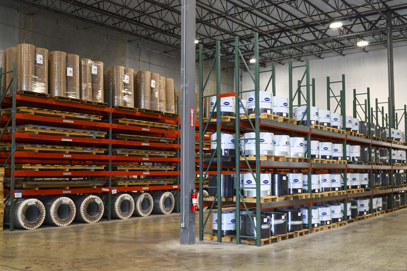 Coil storage. Photo courtesy of Coated Metals Group.