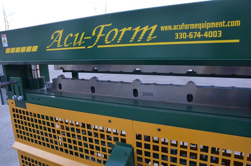An up-close look at an Acu-Form post-cut shear. Courtesy of Acu-Form.