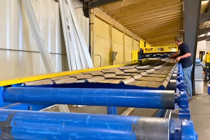 View of machine inside Legacy Metal Center’s shop. Courtesy of Legacy Metal Center