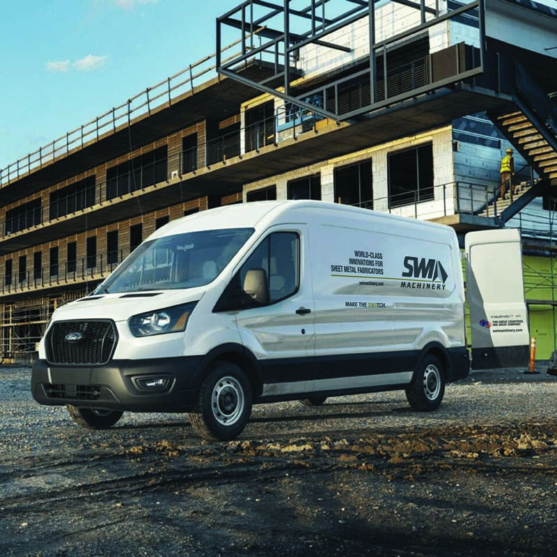 All of SWI Machinery’s US-based technicians are equipped with fully stocked service vehicles. Photo courtesy of SWI Machinery